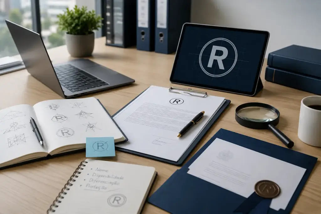 Documentos e análise para registro de marca e proteção da identidade empresarial